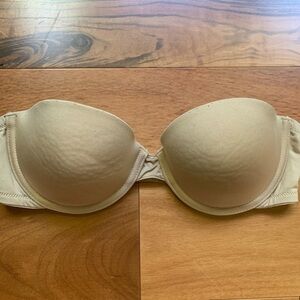 Candies Strapless Beige Bra